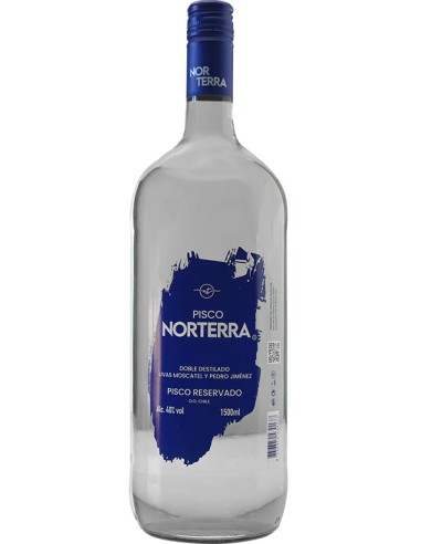 Pisco NorTerra 2D Transparente  40° 1500cc