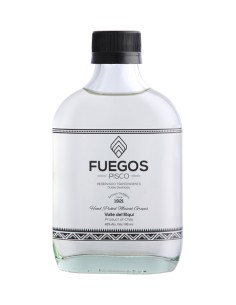 Pisco Fuegos 40º Petaca Transparente 190cc