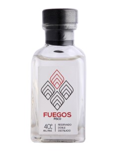 Pisco Mini Fuegos 40º Transparente 50cc