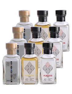 Pack Pisco Mini ABA - Fuegos  40º 50cc