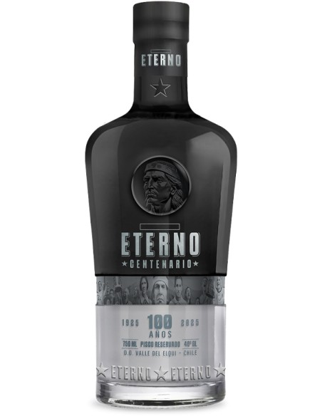 Pisco Eterno Centenario 40° Transparente 750cc