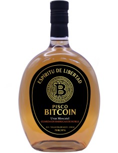 Pisco Bitcoin 40° Barricas Moscatel 750cc