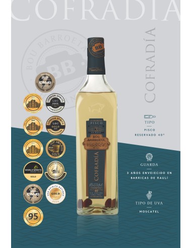 Pisco Bou Barroeta, Cofradia 40º 750cc