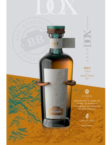 Pisco Bou Barroeta Gran DOX 46º 700cc
